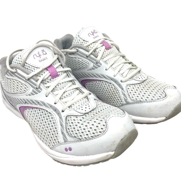 Ryka Dash 2 Walking Run Athletic Sneakers Pink & White  Super Clean Leather 9M - Picture 6 of 10